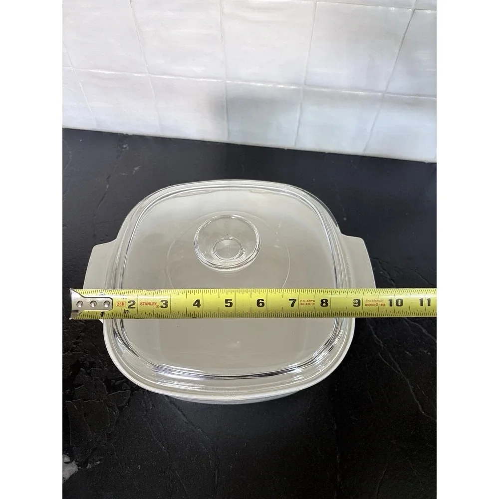 Corning Ware Floral Bouquet 3 Quart (A-3-B) Casserole Dish Glass Lid Vintage 70s